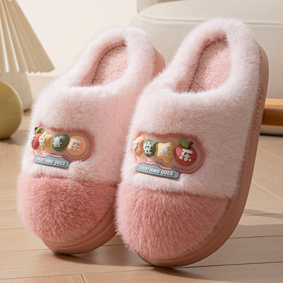 厚底棉拖鞋女士秋冬季2025新款