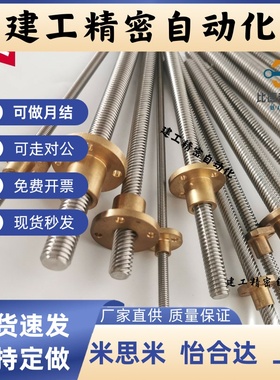 微型滑动丝杠MSSRA/MSSRW/MSSR/MSSRN4 6 8 10 12 15梯形丝杆螺杆