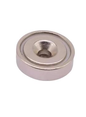 Bmg31-D16/20/25/32圆形沉孔带座磁铁树脂固定整形罐磁力置换型