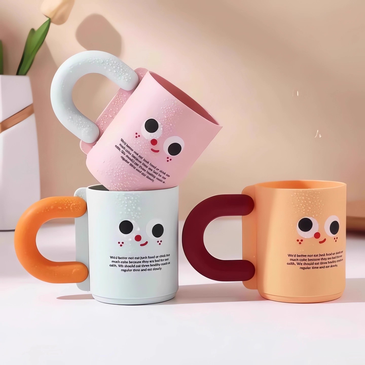 刷牙杯儿童情侣创意可爱卡通杯子