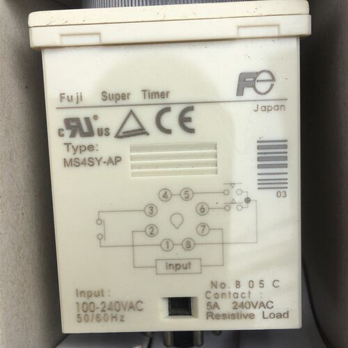 日本富士FUJI星三角交流时间继电器 MS4SY-AP 100-240VAC 6s-120s