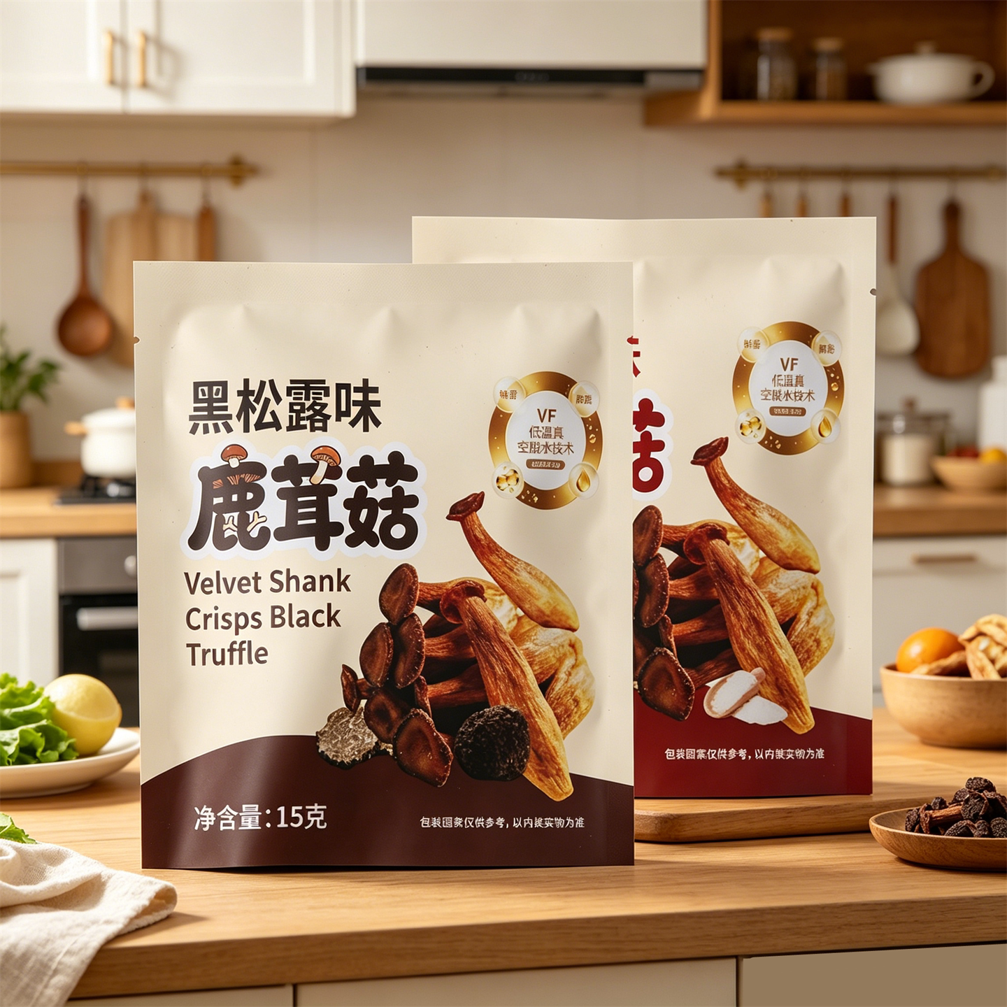 营养丰富15克鹿茸菇脆