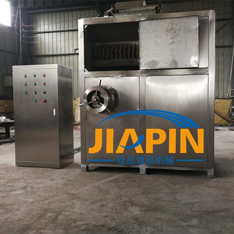 佳品供应大产量冰鸡肝绞切机 冻肉板绞肉机 大型冻鱼盘粉碎机厂家