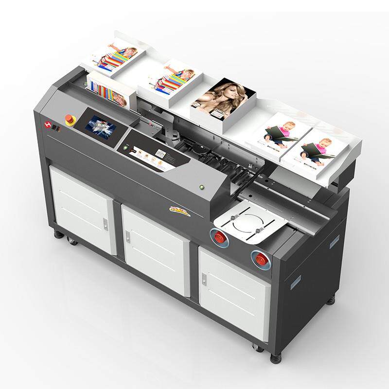 K8 全自动无线胶装机标书文件论文书籍合同装订机6cm制本厚度