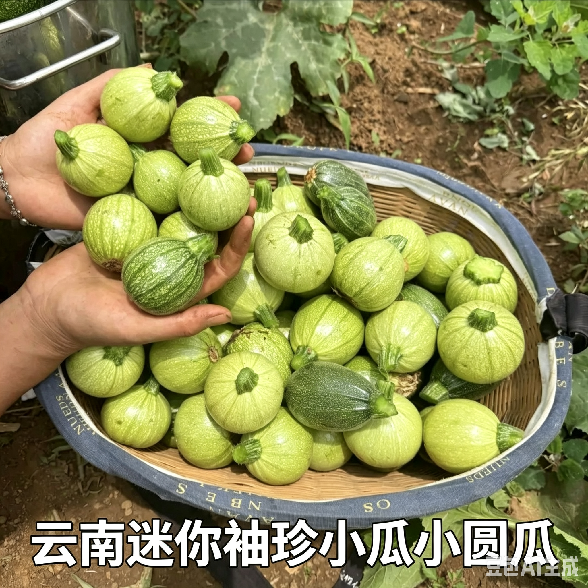 超小小瓜特小西葫芦新鲜云南小圆瓜甜瓜迷你小瓜袖珍小瓜