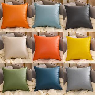 沙发抱枕科技布靠垫靠枕套不含芯ktv简约现代客厅轻奢床头皮靠背