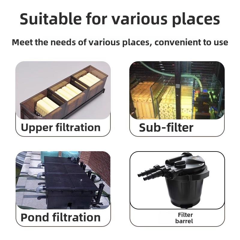 鱼缸过滤材料过滤器石英纳米养鱼用品细菌屋鱼池硝化细菌生化水族