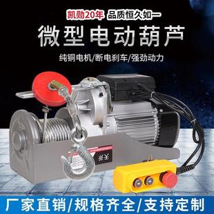 修起重机 微型电动葫芦家用起重提升机小型吊机吊葫芦卷扬机建筑装