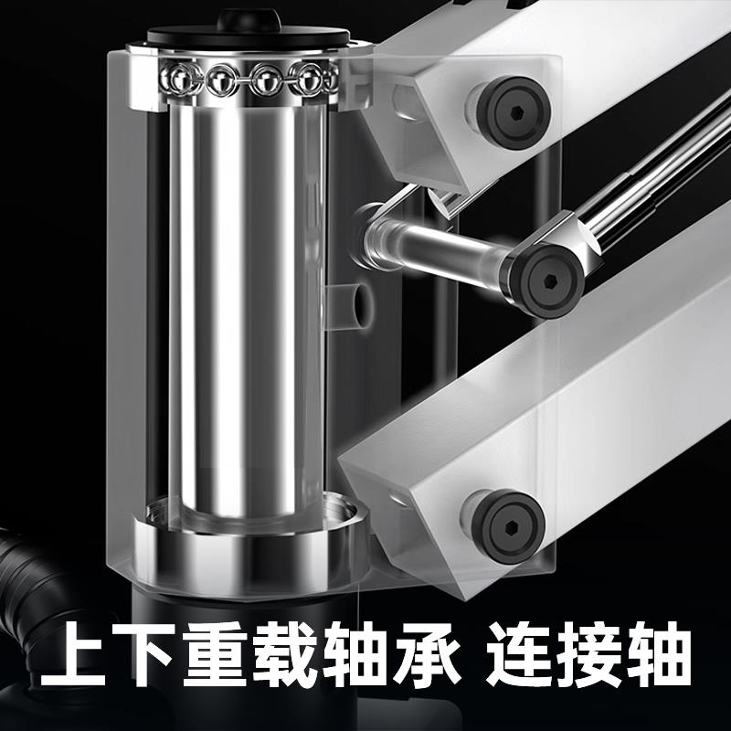 自动攻牙机手持万向摇臂钻攻一体大功率伺服攻丝机触屏智能数控台