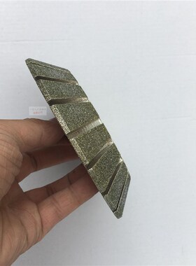 直径140mm2公分45度角斜边电镀磨轮 石材磨边机磨轮 大理石倒角轮