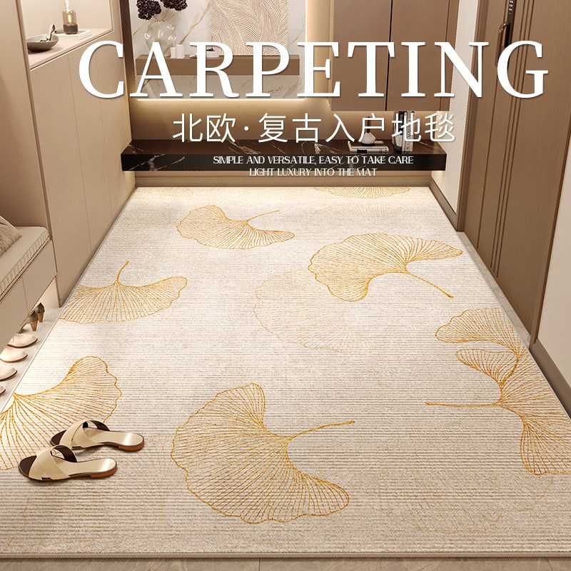入户门地垫轻奢高级门口进门玄关防滑门垫家用入门脚垫免打理地毯