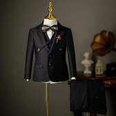 儿童西装 男童礼服花童小西服春秋男孩模特走秀主持钢琴演出服 套装