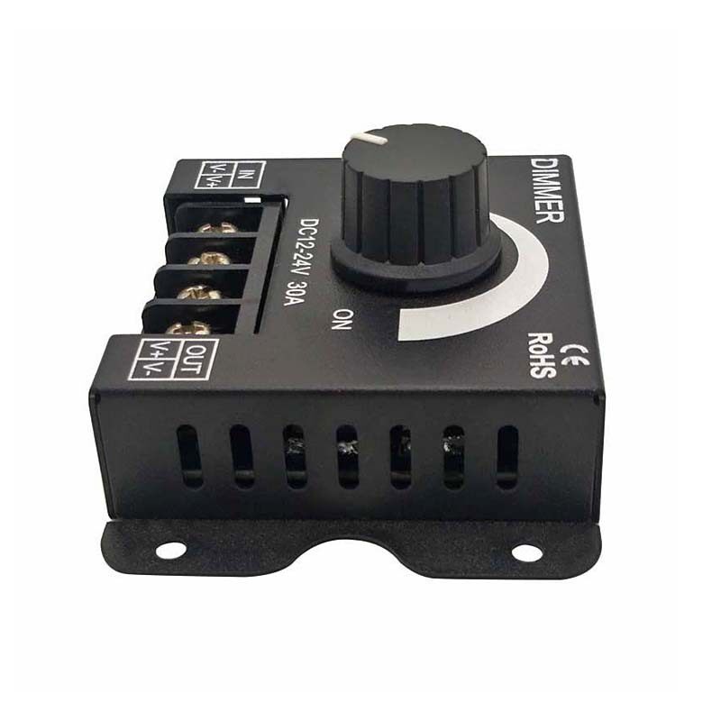 LED灯带手动调光器大功率铁壳30A调光单色控制器led