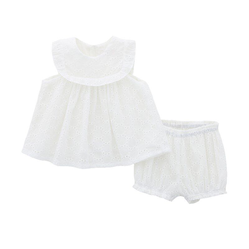 婴儿衣服夏天满月女宝宝公主裙子新生儿洋气小套装薄款百天百日宴