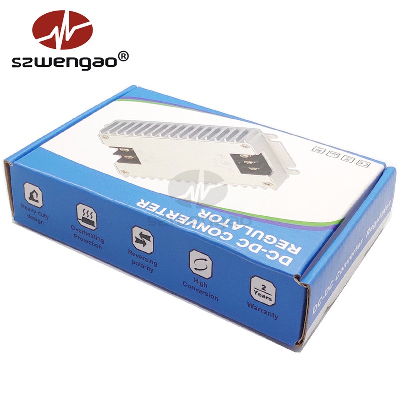 超薄型120W高性能车载稳压器8-36V转12V 10A自动升降压电源转换器