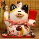 饰存钱罐 创意礼品客厅家居装 招财猫摆件 陶瓷店铺前台收银台摆件