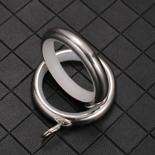 (10个装)不锈钢窗帘环圈圆圈挂钩环罗马杆环浴帘杆圆圈静音环