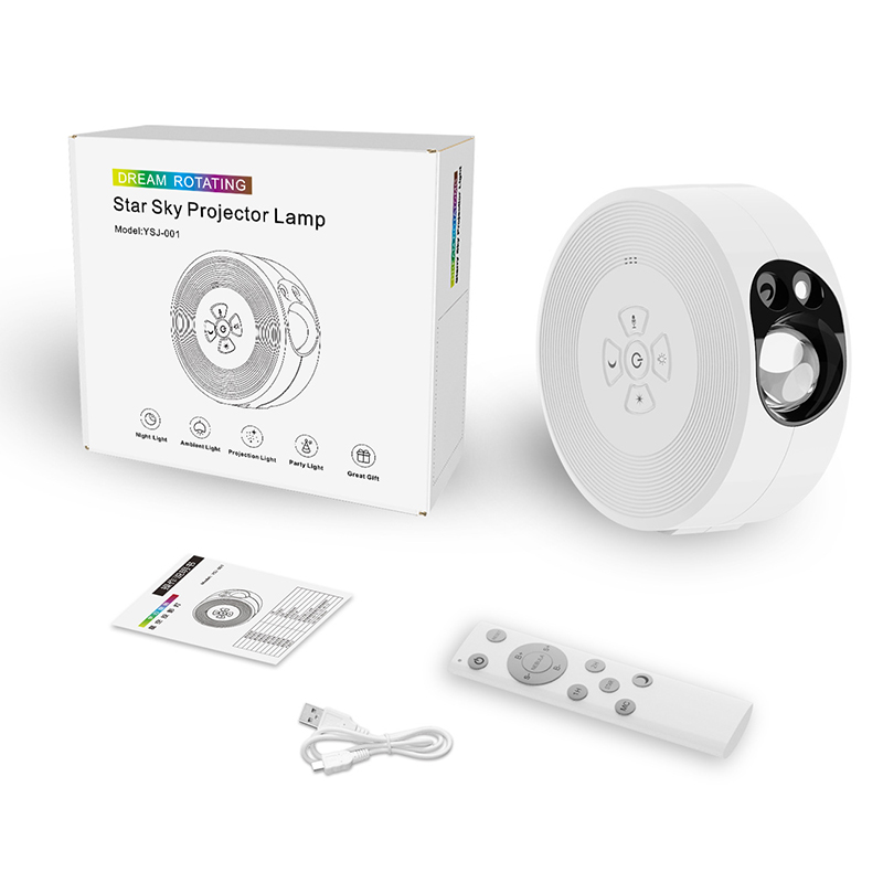 星空投影灯月亮满天星清吧宾馆家用卧室氛围灯led七彩遥控激光灯