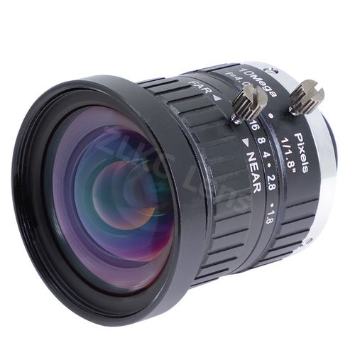 4mm机器视觉镜头C口10MP工业相机镜头广角镜头低畸变滤镜螺纹M37