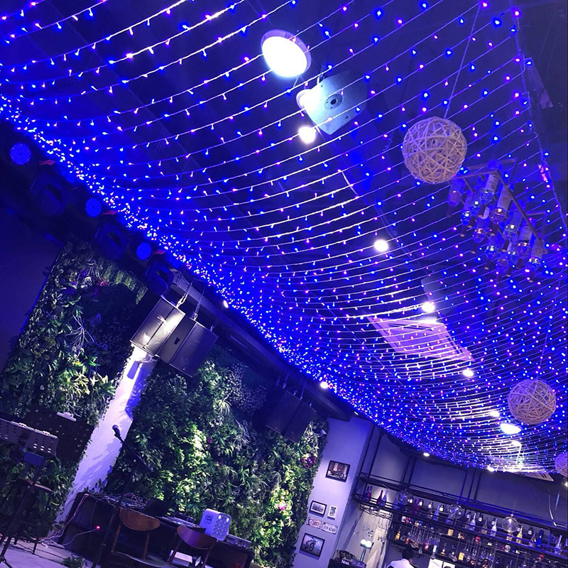 LED小彩灯闪灯串灯满天星灯串户外防水七彩变色房间家用霓虹装饰