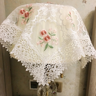 茶具盖布防尘布长方厨房布家电防尘布小方巾杯子茶盘盖巾蕾丝多用