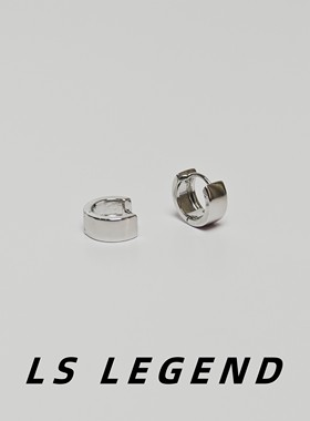 925银耳钉素圈耳环中性银色男女款简约睡觉可戴气质清新时尚痞帅