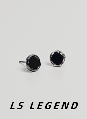 莫比乌斯耳钉银针宝石防过敏艺术中性潮流简约女日韩纯钻石男个性