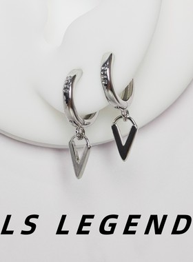 几何形耳饰银针锥形男女小众个性简约耳坠中性款防过敏高级感时尚