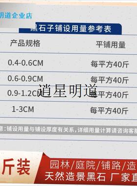 l黑色石子庭院深灰色水洗石黑色碎石砾石洗米石铺地Y装饰造景黑石