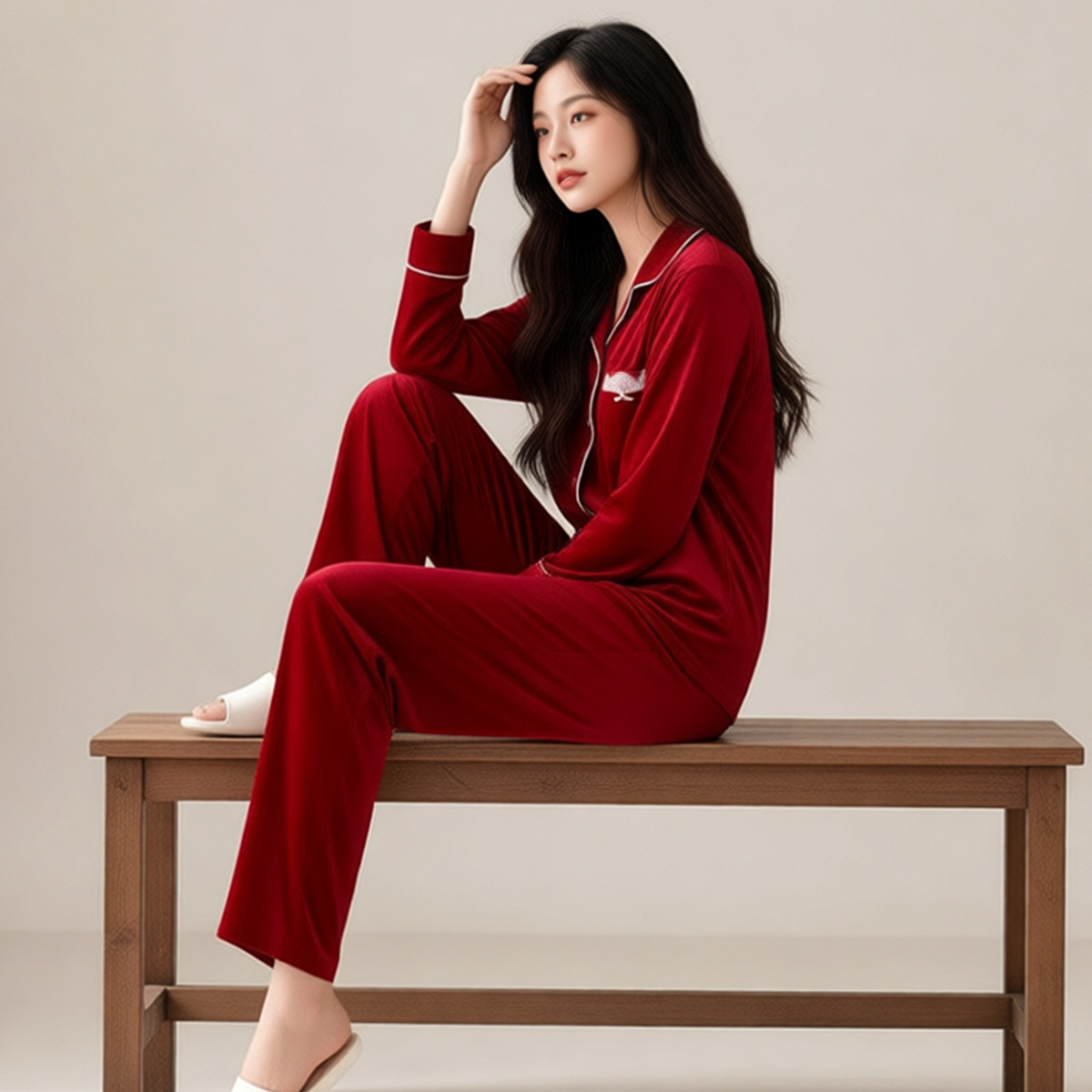 绮瑞女士海岛绒长袖帽衫图片
