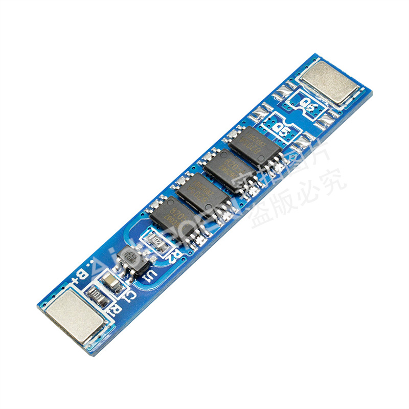 单节3.7V锂电池保护板3/4/6MOS 1串18650聚合物电池保护板6-12A