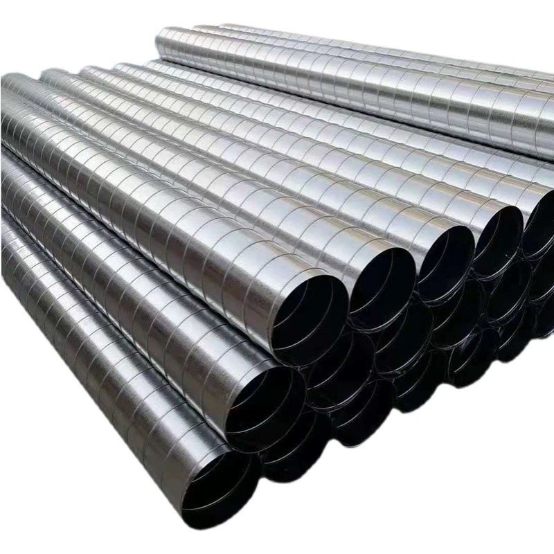 深圳螺旋风管镀锌白铁皮油烟圆形通风管道厂房P废气排烟不锈钢风