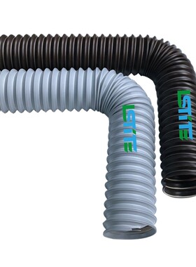 PP折叠风管定向管定位管白色钢丝伸缩管吸尘D管50mm75mm150mm160m