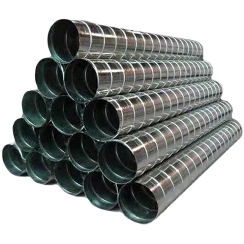 镀锌白铁皮螺旋风管不q锈钢圆形风管除尘排气排烟通风管道烟囱