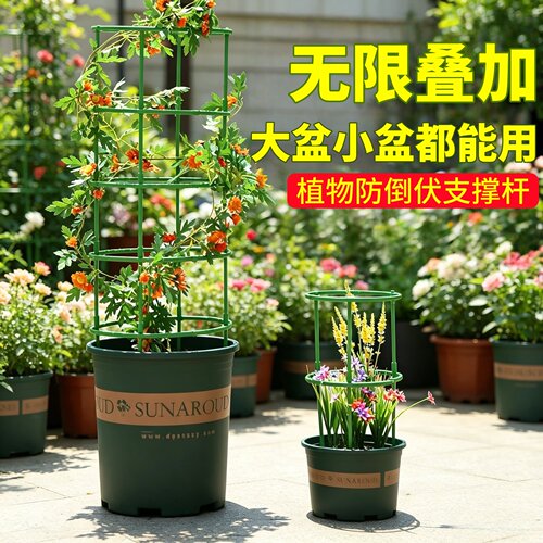 可叠加植物爬藤架架防倒伏支撑杆
