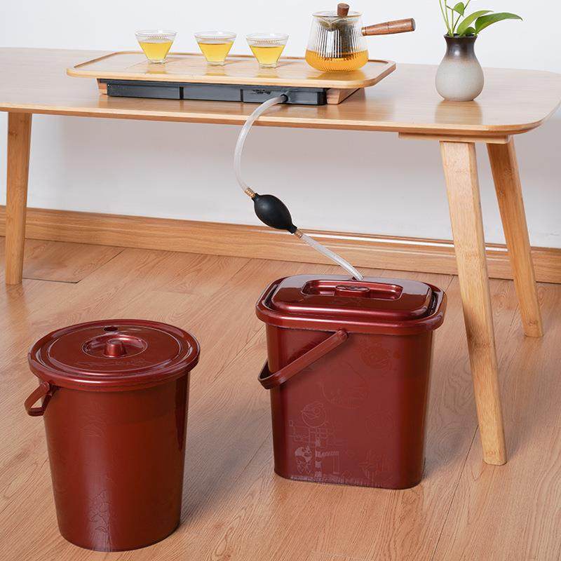 茶台垃圾桶茶渣桶 家用茶具配件茶叶茶漏滤网塑料垃圾桶茶水桶