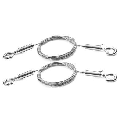 厂家现货304不锈钢丝绳 可调节图片吊线双钩灯具吊装画框绳2PCS装