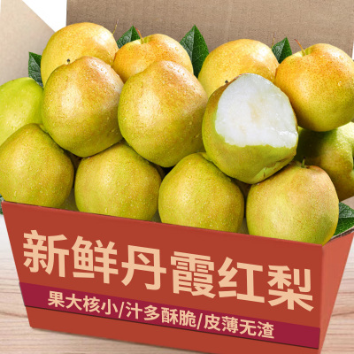 农家丹霞红梨！产地直发！力荐