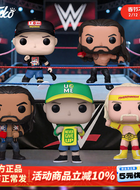 Funko WWE摔跤明星 罗曼雷恩斯 约翰塞纳周边手办摆件新年礼物