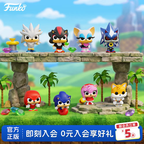 Funko刺猬索尼克盲盒萌粒周边