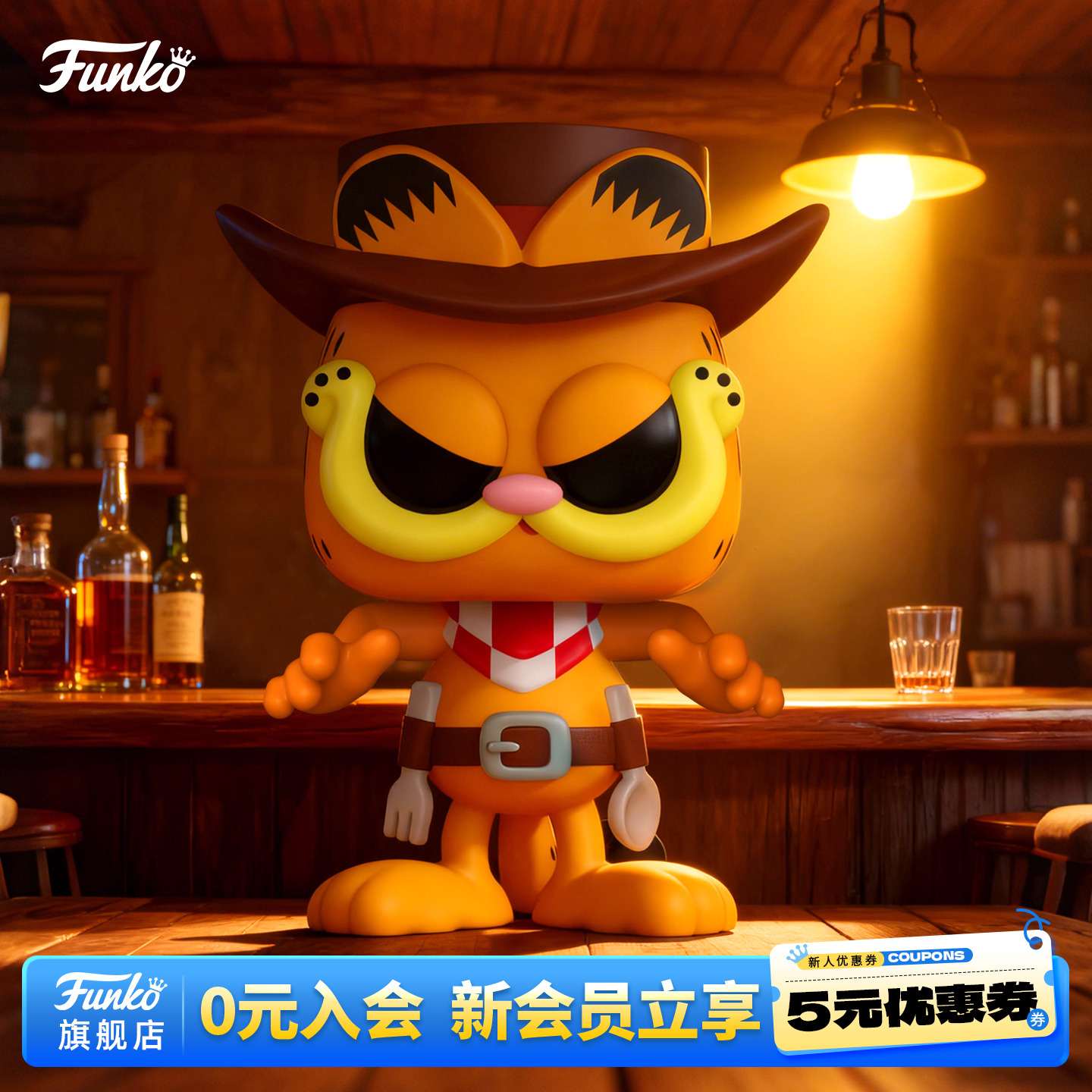 Funko加菲猫尼莫欧迪周边手办