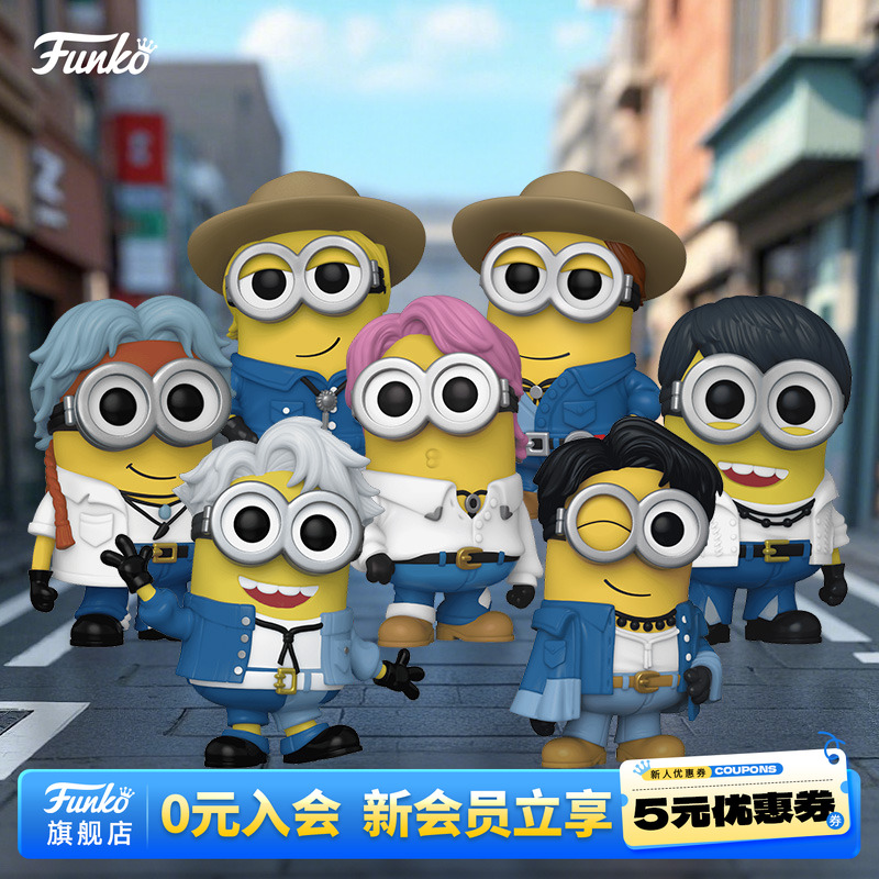 Funko小黄人联名防弹少年团手办