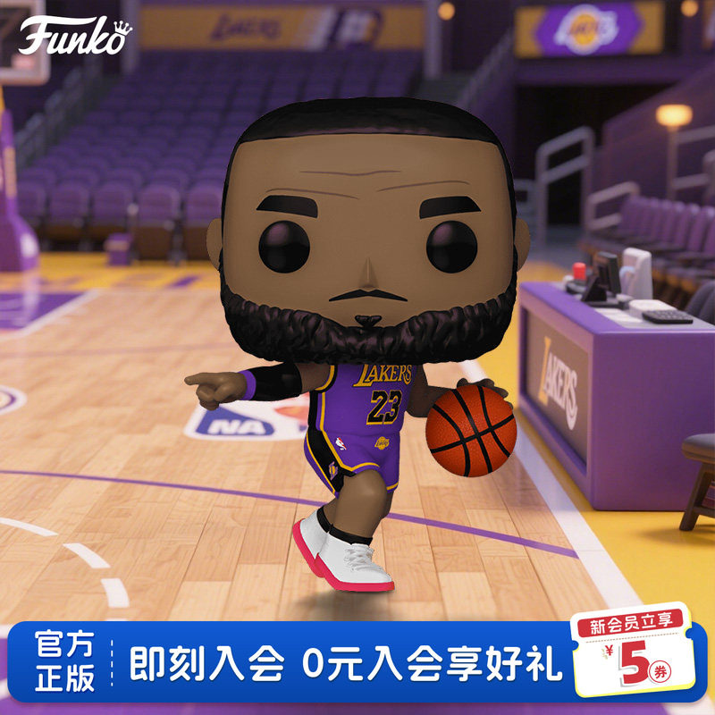 Funko湖人队詹姆斯周边手办摆件图片