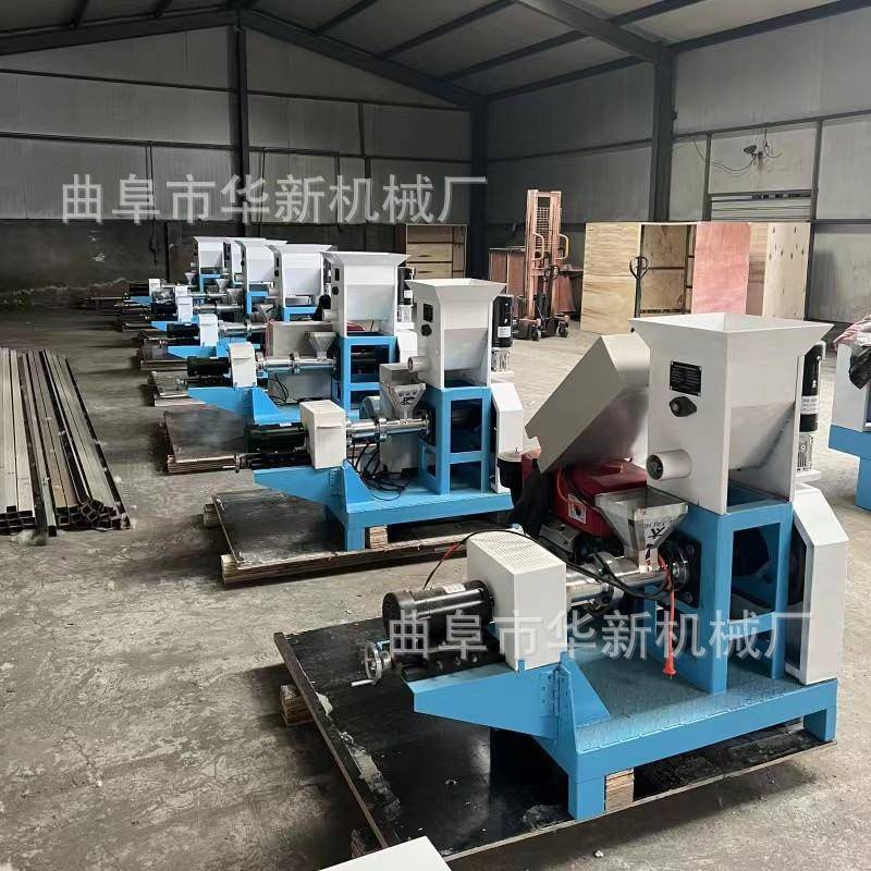 宠物饲料膨化机漂浮性鱼饲料颗粒机鸟粮猫狗粮自制机使用寿命长