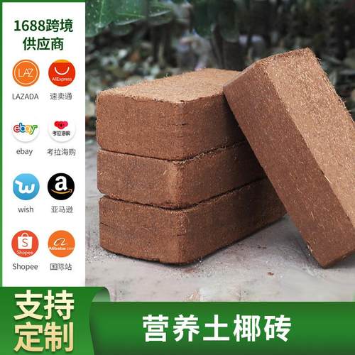 栽培营养土椰糠砖 椰砖650克粗椰壳种花多肉种植土脱盐基质培养土