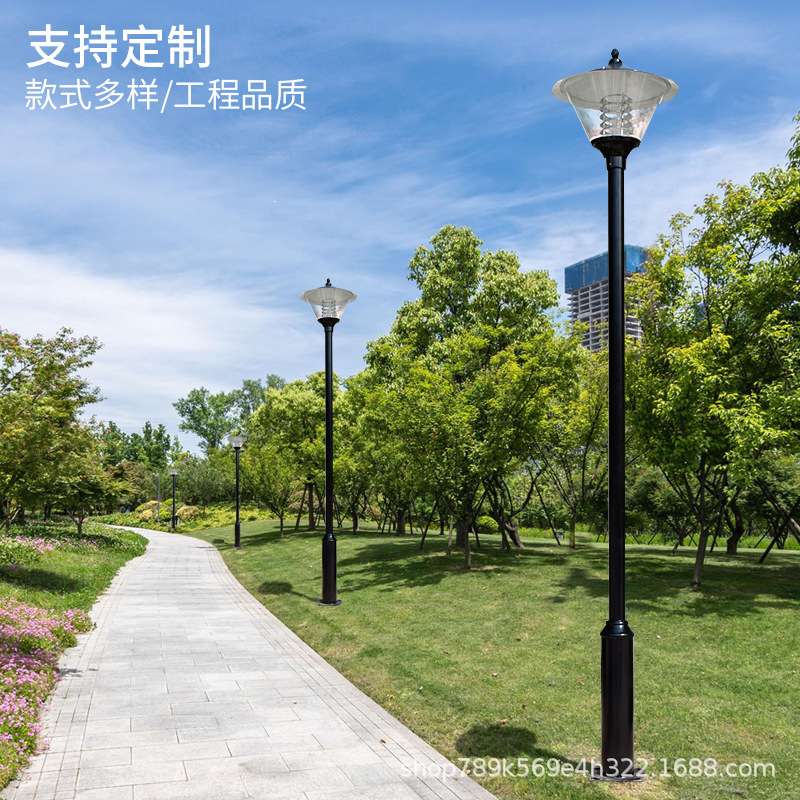 欧式庭院灯 户外防水花园别墅室外景观园林草坪灯复古led小区路灯