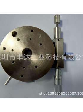 R轴不锈钢带通孔手动旋转交叉滚子轴承滑台RPGS60/RPGS85/RPGT100