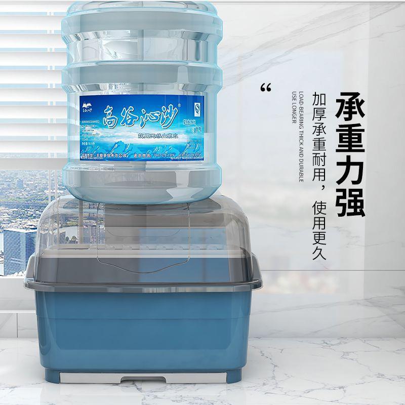 装碗筷收纳箱厨房置物碗架碗盘沥水架碗碟放碗收纳盒带盖家用碗柜