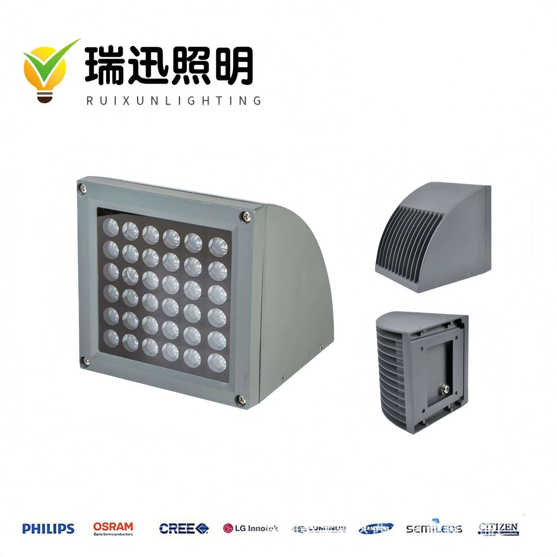户外防水LED弧形壁灯 25W36W 单头半圆扇形壁灯酒店楼体亮化工程