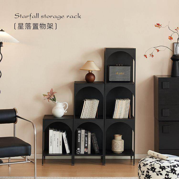 创意书架铁艺书报架客厅落地置物架角落书柜杂物收纳陈列架展示柜